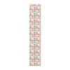 Peach and Sage Cute Cat Pattern Table Runner (Cotton, Poly)