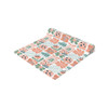 Peach and Sage Cute Cat Pattern Table Runner (Cotton, Poly)
