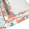 Peach and Sage Cute Cat Pattern Table Runner (Cotton, Poly)