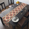 Geometric Pattern in Red, Black, and Cream Table Runner (Cotton, Poly)