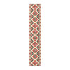 Geometric Pattern in Red, Black, and Cream Table Runner (Cotton, Poly)