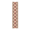 Geometric Pattern in Red, Black, and Cream Table Runner (Cotton, Poly)