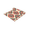 Geometric Pattern in Red, Black, and Cream Table Runner (Cotton, Poly)