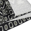 Geometric Pattern in Black and White Table Runner (Cotton, Poly)