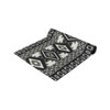 Geometric Pattern in Black and White Table Runner (Cotton, Poly)