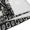 Geometric Pattern in Black and White Table Runner (Cotton, Poly)