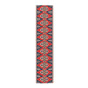 Geometric Pattern in Red and Blue Table Runner (Cotton, Poly)