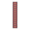 Geometric Pattern in Red and Blue Table Runner (Cotton, Poly)