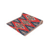 Geometric Pattern in Red and Blue Table Runner (Cotton, Poly)