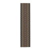 Oriental Pattern in Black, Red, and Gold Table Runner (Cotton, Poly)