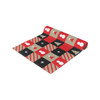 Checkerboard Style Christmas Pattern Table Runner (Cotton, Poly)