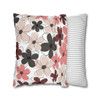 Retro Floral Throw Pillow Cover| Super Soft Polyester Accent Pillow