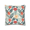 Tropical Floral Throw Pillow Cover| Super Soft Polyester Accent Pillow