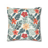 Tropical Floral Throw Pillow Cover| Super Soft Polyester Accent Pillow