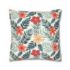 Tropical Floral Throw Pillow Cover| Super Soft Polyester Accent Pillow