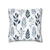 Branches in Blue Throw Pillow Cover| Super Soft Polyester Accent Pillow