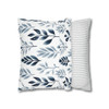 Branches in Blue Throw Pillow Cover| Super Soft Polyester Accent Pillow