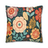 Folk Art Flowers Design Throw Pillow Cover| Easter Decor| Super Soft Polyester Accent Pillow Folk Art Flowers Design Throw Pillow Cover| Easter Decor| Super Soft Polyester Accent Pillow