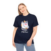 Sassy Cat Graphic "Meow" T-Shirt| Gildan Heavy Cotton| Fun Cat Lover Apparel| Quirky Gift for Friends| Weird Shirts