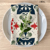 Old World Style Christmas Pattern Design Napkin Set
