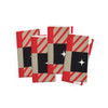 Checkerboard Style Christmas Pattern Design Napkin Set