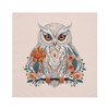 Owl Folk Art Style Pattern Design Napkin Set