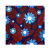 Vivid Blue and Burgundy Floral Pattern Design Napkin Set