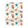 Jungle Safari Soft Fleece Baby Blanket| African Animals Theme Nursery| Safari Theme| Teal Orange Beige