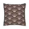 Brown Geometric Pattern Throw Pillow Cover| Super Soft Polyester Accent Pillow