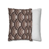 Brown Geometric Pattern Throw Pillow Cover| Super Soft Polyester Accent Pillow