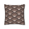 Brown Geometric Pattern Throw Pillow Cover| Super Soft Polyester Accent Pillow