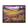 Purple Yellow Flower Field Gallery Canvas Wraps, Horizontal Frame