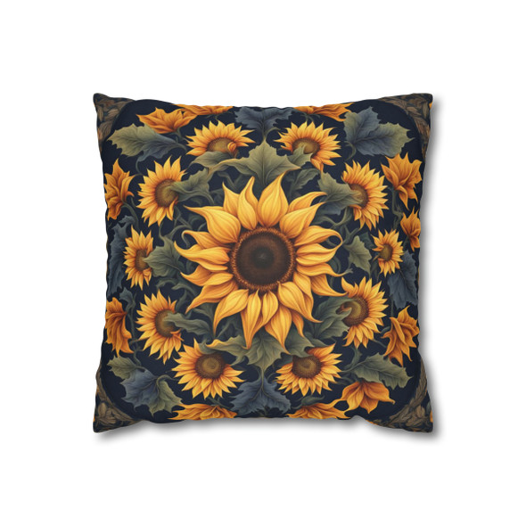 Pillow Case Sunflowers Sunburst Throw Pillows| Sunflower Sunburst Pattern Throw Pillow | Living Room, Nursery, Bedroom, Dorm Room Pillows