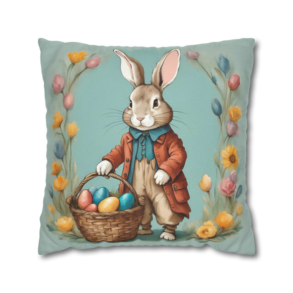 Pillow Case Alfred Easter Bunny Throw Pillows| Alfred Rabbit Throw Pillow | Living Room, Nursery, Bedroom, Dorm Room Pillows