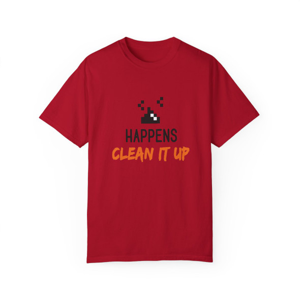 Nostalgic 90's Inspired Shirt | Sh*t Happens. Clean it Up| Comfort Colors| Unisex Garment-Dyed T-shirt| 90's Child Nostalgic Tees