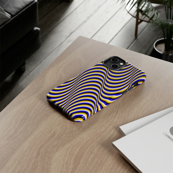 Optical Illusion Design Tough Cell Phone Case| iPhone, Samsung Galaxy and Google Pixel Devices |Glossy or Matte Options