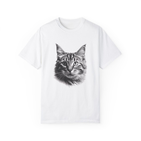 Cute Cat T Shirt| Unisex Gildan Comfort Colors Tee| Cat Lovers Novelty Tee