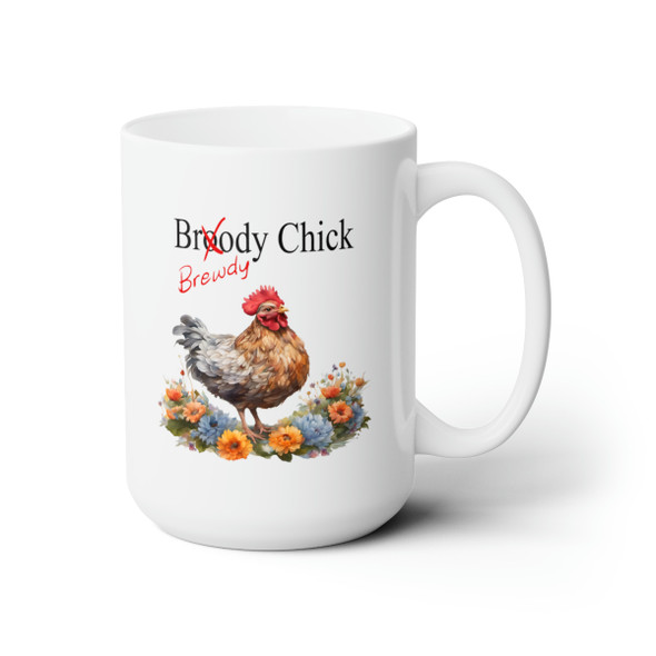 "Brewdy" Chick Ceramic Coffee or Tea Mug 15oz