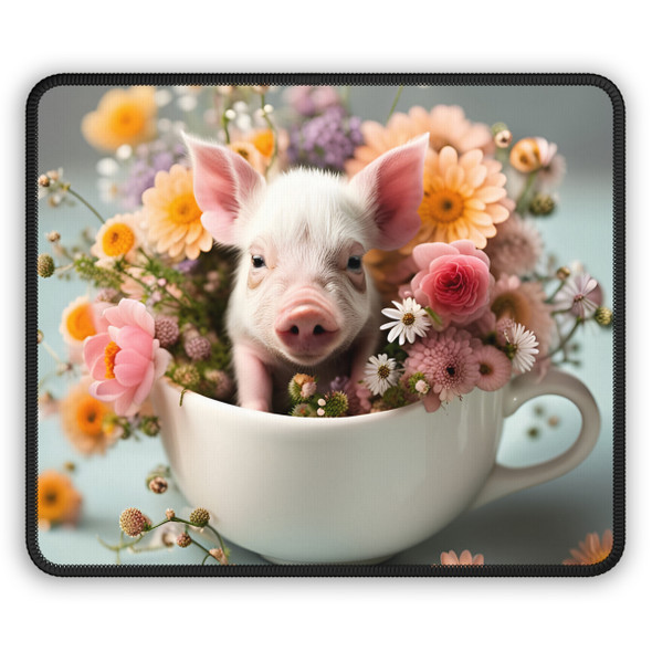 Teacup Piglet Gaming Mouse Pad 9 x 7