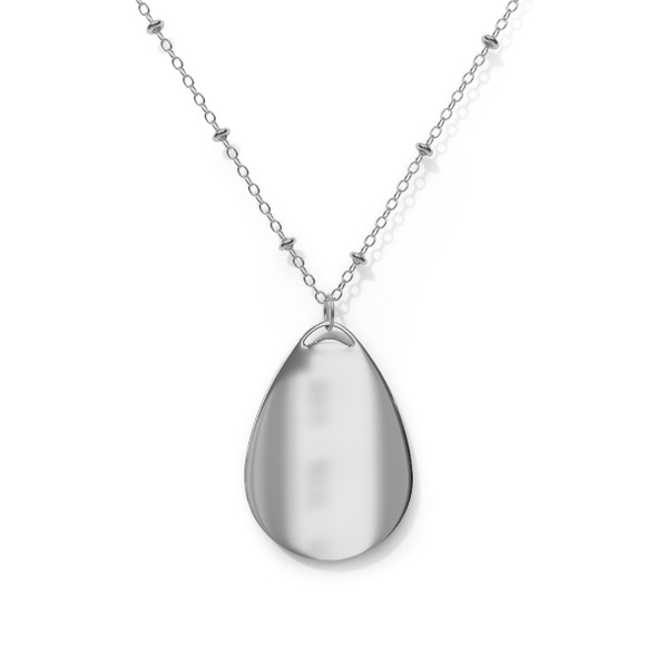 Aztec Design Oval Necklace Teardrop zinc alloy 20 inch chain christmas gift birthday women teen girl unique aluminum