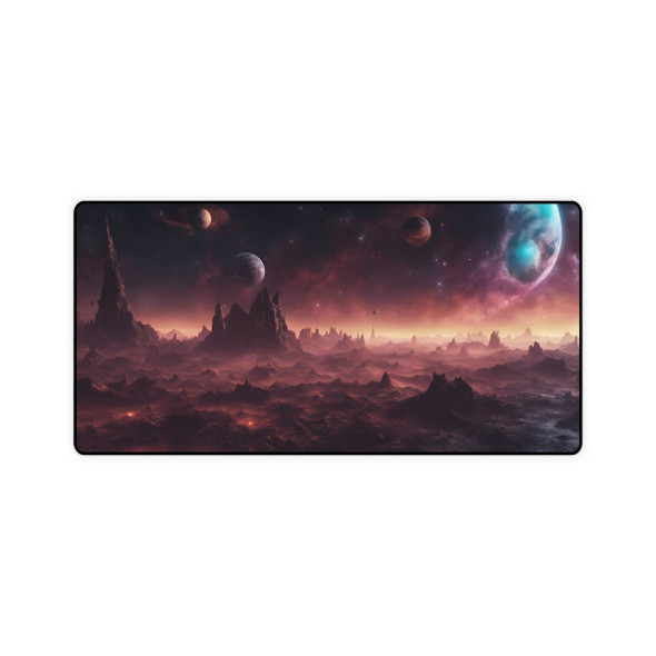 Alien Planet and Space Desk Mat