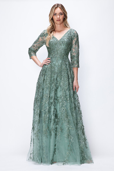 Lenovia 8356 Embroidered Formal Prom or Wedding Gown
