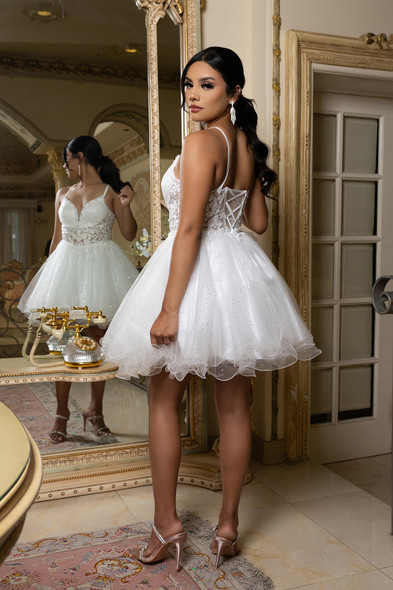 MayQueen MQ2192 Short Sparkle Tulle Homecoming Dress