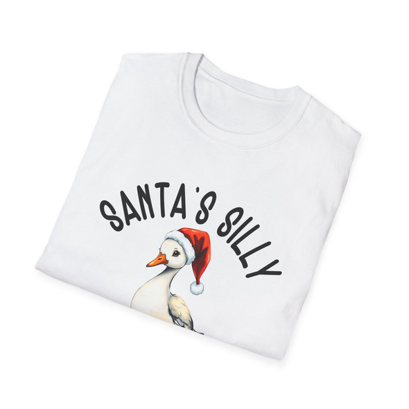 Santa's Silly Goose Unisex T-Shirt | Funny Holiday Tee, Christmas Shirt, Gift for Goose Lovers, Funny Animal Apparel, Holiday Humor Clothing Santa's Silly Goose Unisex T-Shirt | Funny Holiday Tee, Christmas Shirt, Gift for Goose Lovers, Funny Animal Apparel, Holiday Humor Clothing