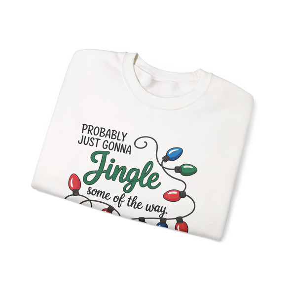 Jingle Christmas Lights Sweatshirt - Cozy Holiday Crewneck Sweatshirt