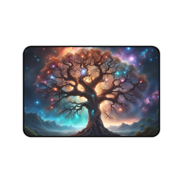 Cosmic Tree of Live Desk Mat Mouse Pad Desk Protector mousepad rowan tree stars nebula outer space 