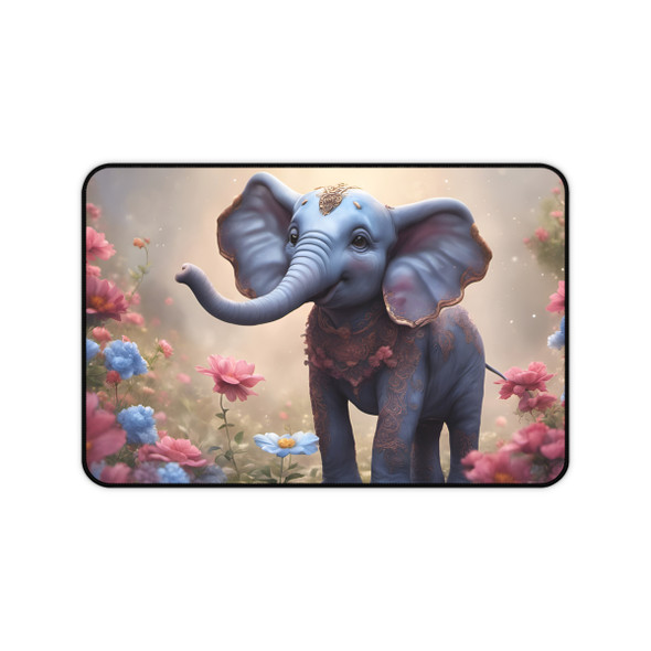Baby Elephant Desk Mat Mouse Pad