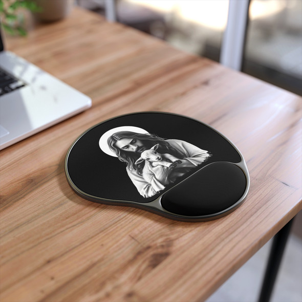 Mouse Pad with Wrist Rest - Inspirational Jesus Design, Office Decor, Desk Accessory, Gift for Students, Home Office Essentials Mouse Pad with Wrist Rest - Inspirational Jesus Design, Office Decor, Desk Accessory, Gift for Students, Home Office Essentials