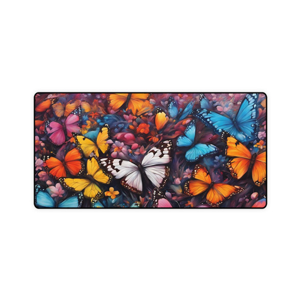 Butterfly Heaven Desk Mat Mouse Pad 31 x 15