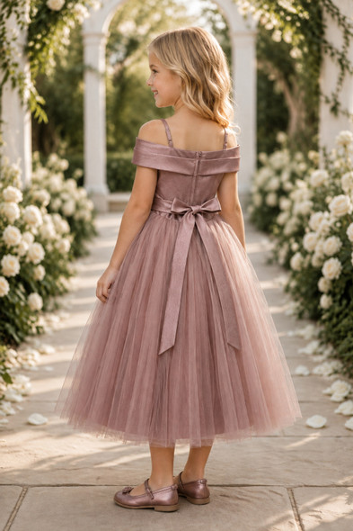Cinderella Couture 9202 Tea Length Classic Flower Girl Dress